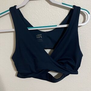 JoyLab Navy Cut Out Sports Bra